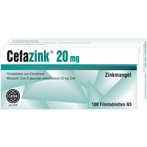 CEFAZINK 20 mg Filmtabletten