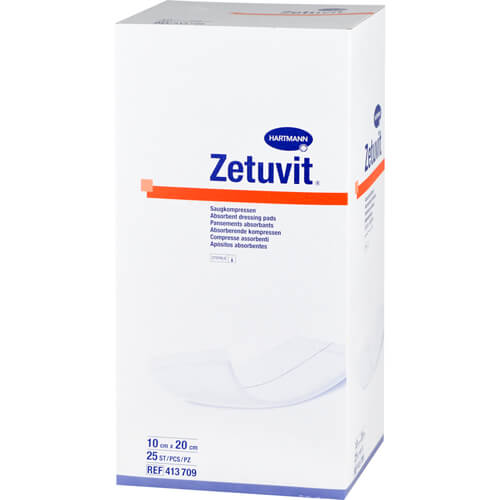 ZETUVIT Saugkompressen steril 10x20 cm