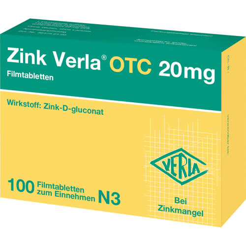 ZINK VERLA OTC 20 mg Filmtabletten