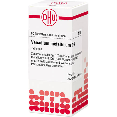VANADIUM METALLICUM D 6 Tabletten