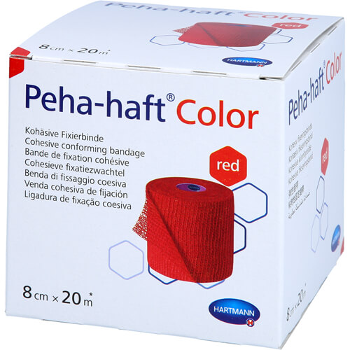 PEHA-HAFT Color Fixierb.latexfrei 8 cmx20 m rot