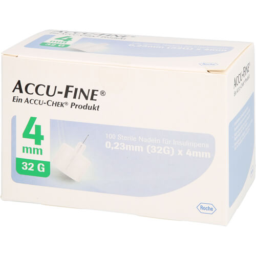 ACCU FINE sterile Nadeln f.Insulinpens 4 mm 32 G