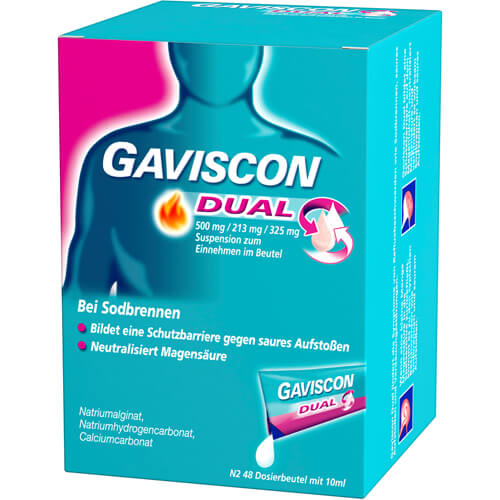 GAVISCON Dual 500mg/213mg/325mg Susp.z.Einn.Btl.