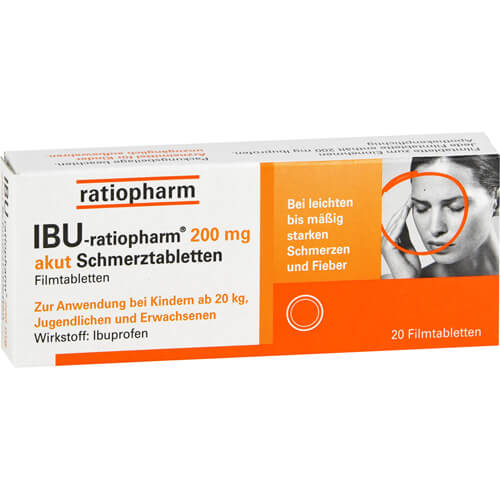IBU-RATIOPHARM 200 mg akut Schmerztbl.Filmtabl.