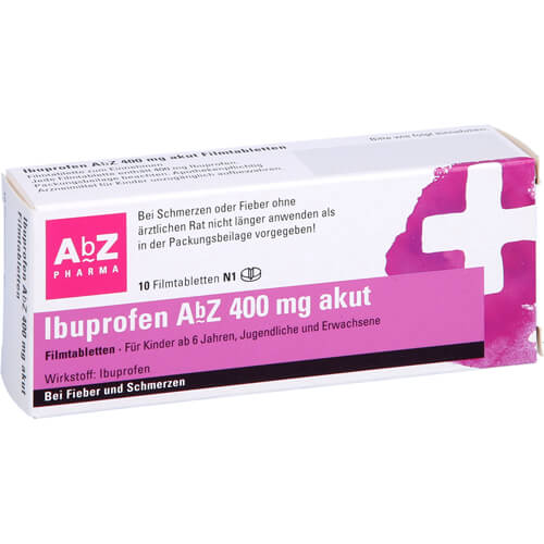 IBUPROFEN AbZ 400 mg akut Filmtabletten