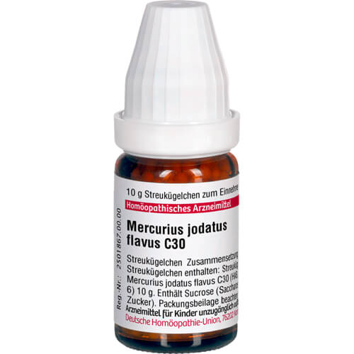 MERCURIUS JODATUS FLAVUS C 30 Globuli