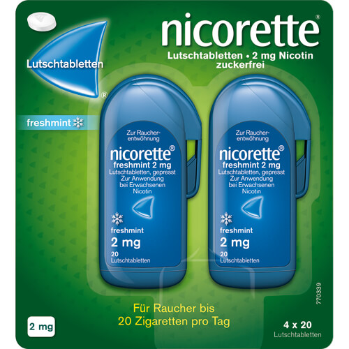 NICORETTE freshmint 2 mg Lutschtabletten gepresst