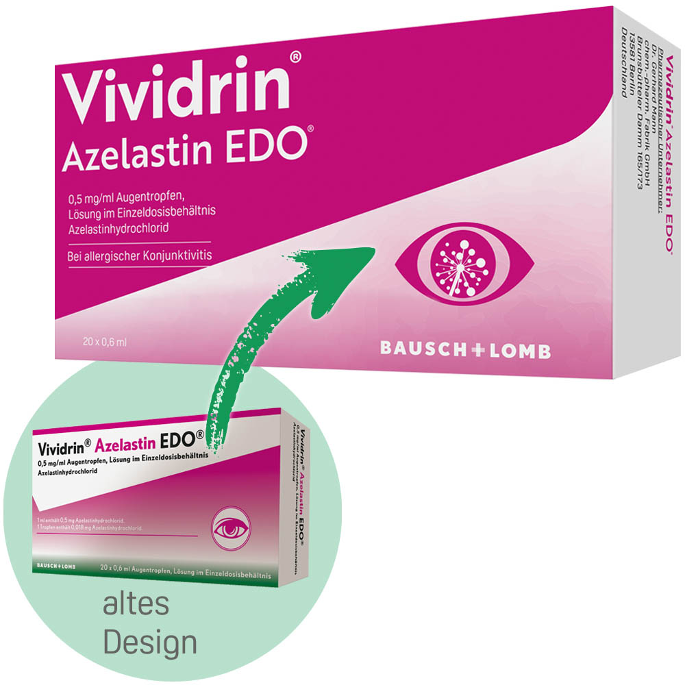 VIVIDRIN Azelastin EDO 0,5 mg/ml Augentr.Lsg.i.EDP