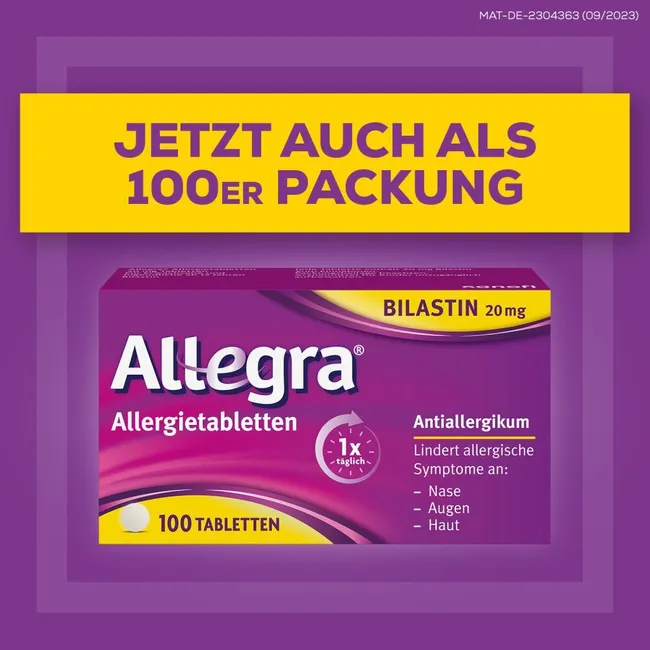 ALLEGRA Allergietabletten 20 mg Tabletten
