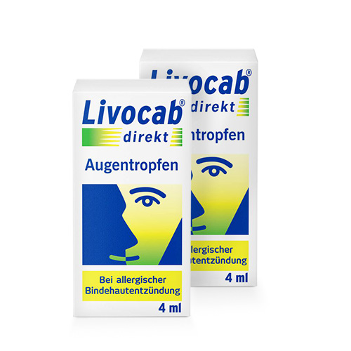 LIVOCAB direkt Augentropfen Doppelpackung (2x4 ml)