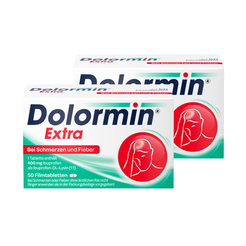 Dolormin® Extra Ibuprofen bei Kopfschmerzen Doppelpackung (2x 50St)