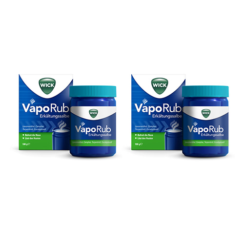 WICK VapoRub Erkältungssalbe Doppelpackung (2x 100g)