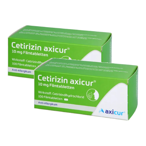 CETIRIZIN axicur 10 mg Filmtabletten (2x100 St)