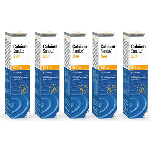 CALCIUM SANDOZ Sun Brausetabletten (5x 20St)