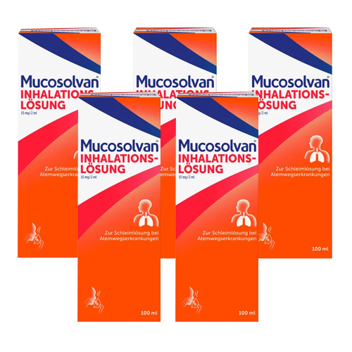 MUCOSOLVAN Inhalationslösung 15 mg Lsg.f.Vernebler (5x100 ml)
