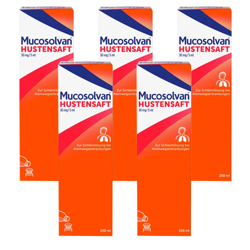 MUCOSOLVAN Saft 30 mg/5 ml (5x250 ml)