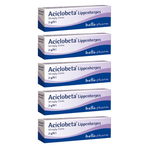 ACICLOBETA Lippenherpes Creme (5x2g)