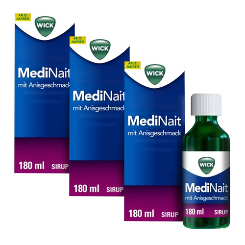WICK MediNait mit Anisgeschmack Sirup (3x180ml)