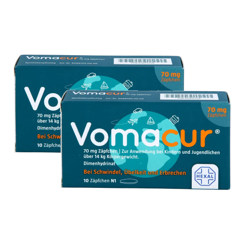 VOMACUR 70 Suppositorien Doppelpackung (2x10St)