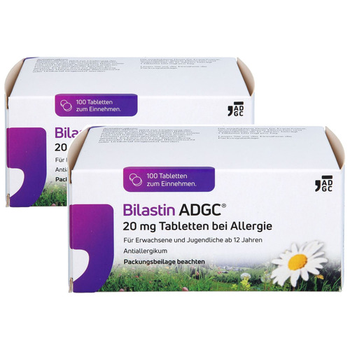 BILASTIN ADGC 20 mg Tabletten bei Allergie Set (2x100St)