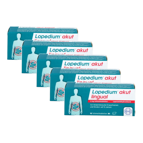 LOPEDIUM akut lingual 2 mg Schmelztabletten (5x10St)