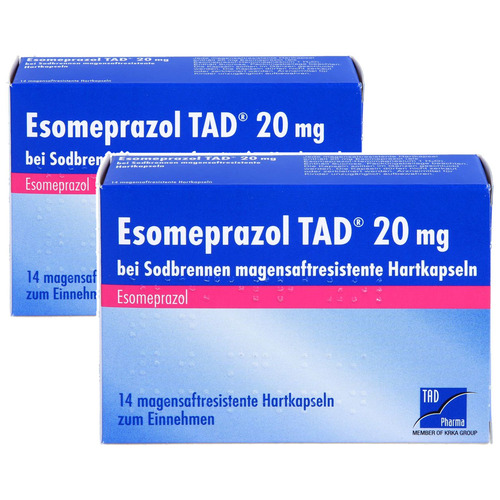 ESOMEPRAZOL TAD 20 mg bei Sodbrennen msr.Hartkaps.