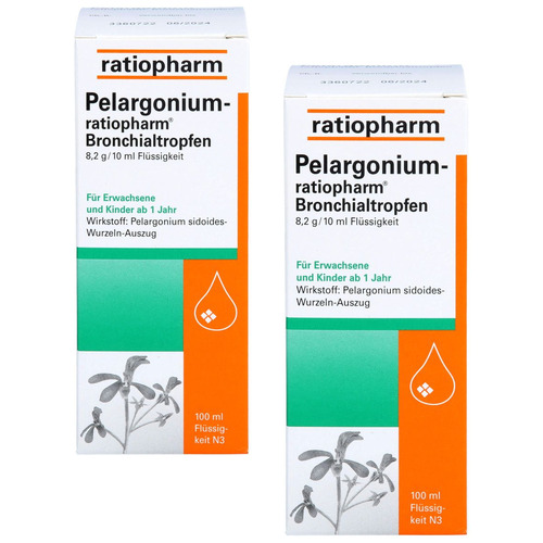 PELARGONIUM-RATIOPHARM Bronchialtropfen Doppelpackung