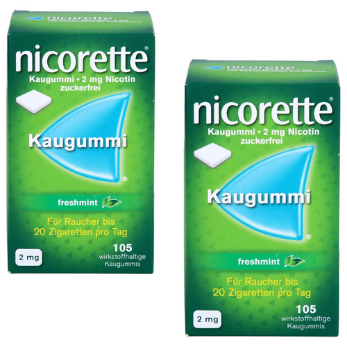 NICORETTE Kaugummi 2 mg freshmint Doppelpackung