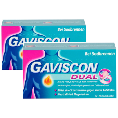 GAVISCON Dual 250mg/106,5mg/187,5mg Kautabletten Set