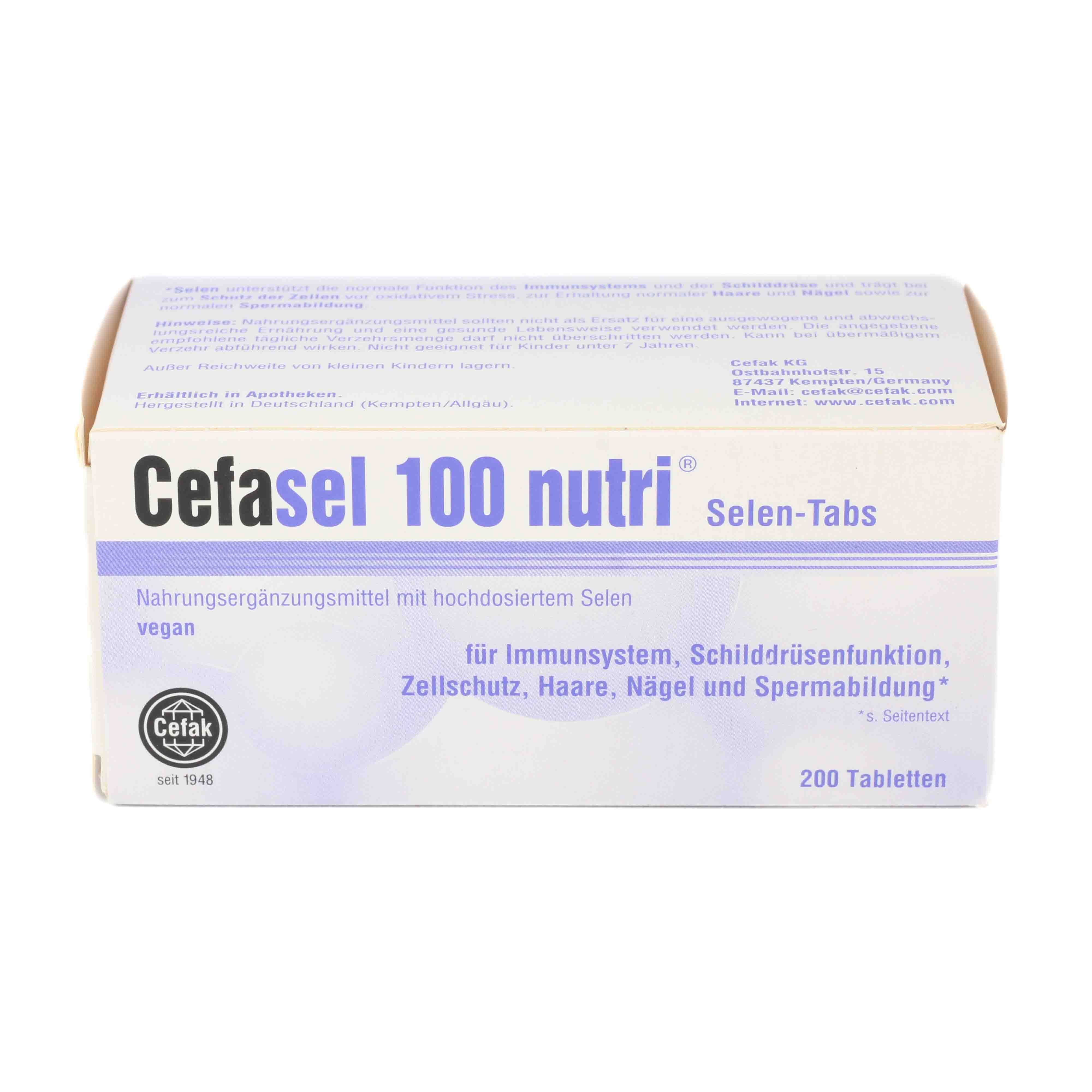CEFASEL 100 nutri Selen-Tabs