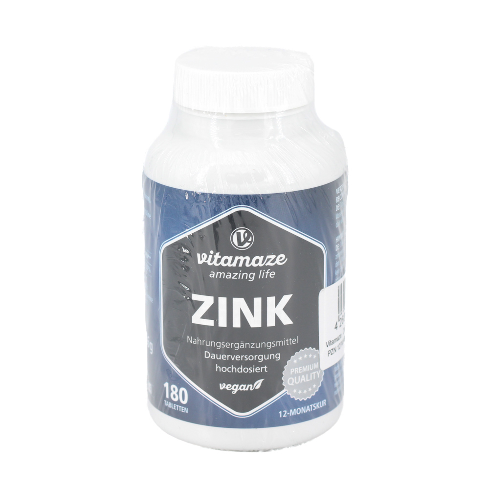 ZINK 25 mg hochdosiert vegan Tabletten