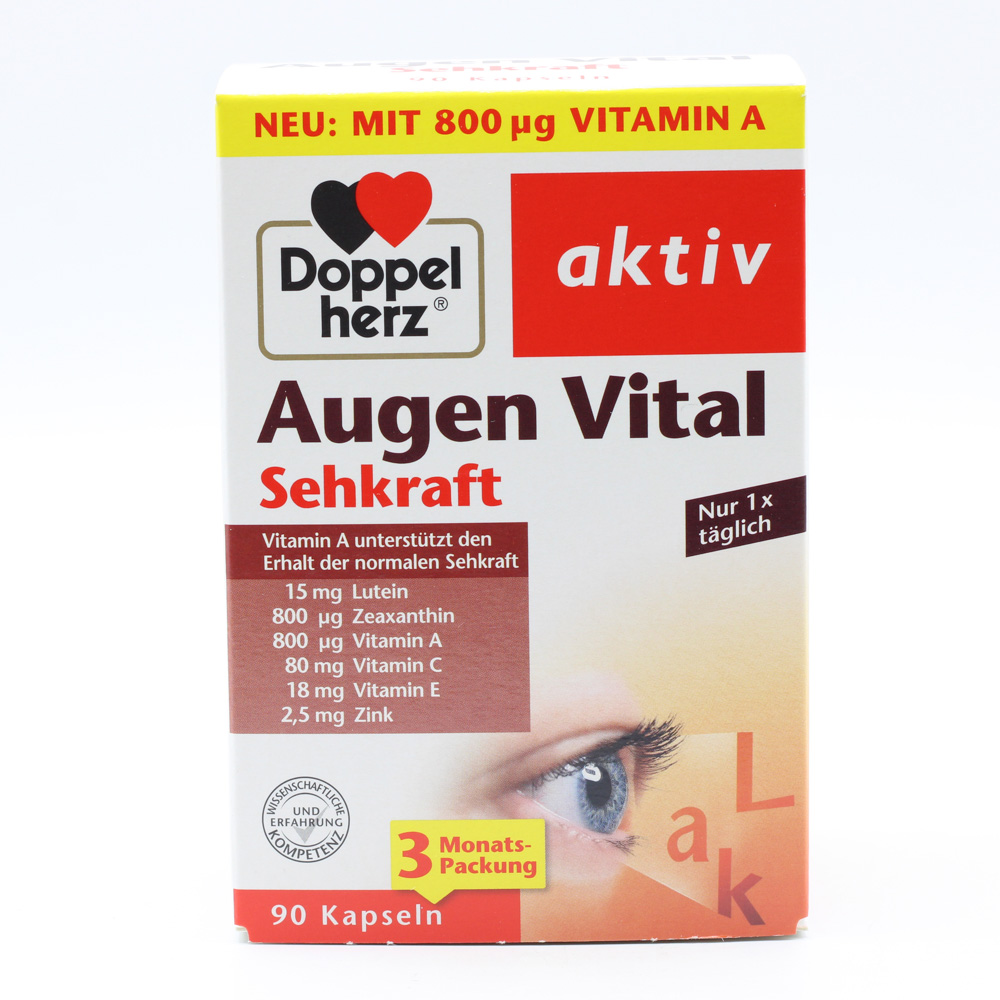 DOPPELHERZ Augen Vital Sehkraft aktiv Kapseln