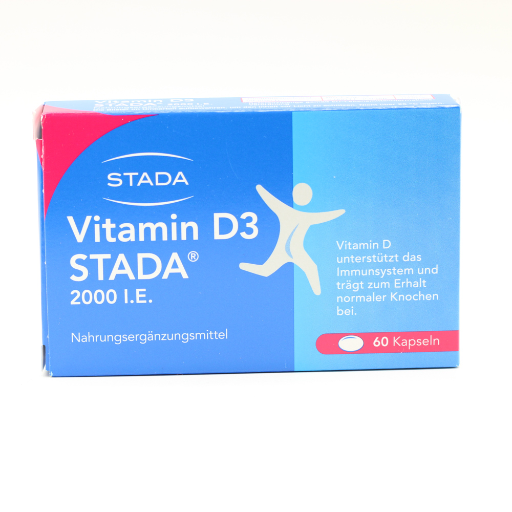 VITAMIN D3 STADA 2000 I.E. Kapseln Doppelpackung (2x 60St)