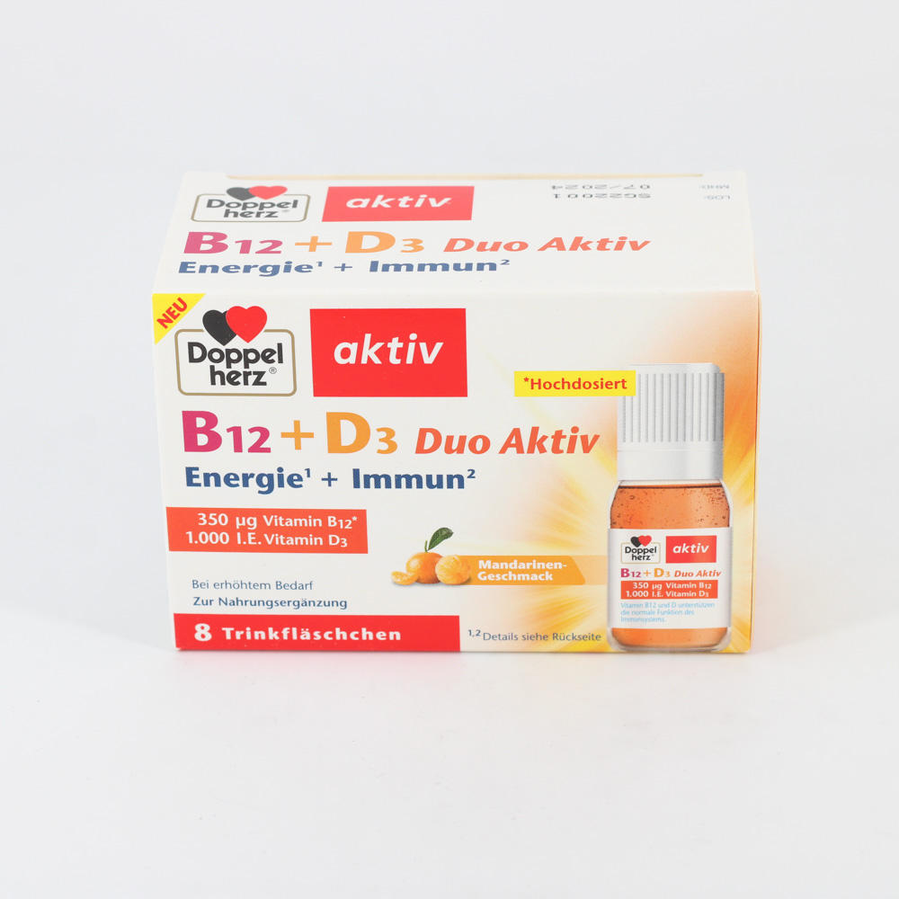 DOPPELHERZ B12+D3 Duo Aktiv Trinkampullen