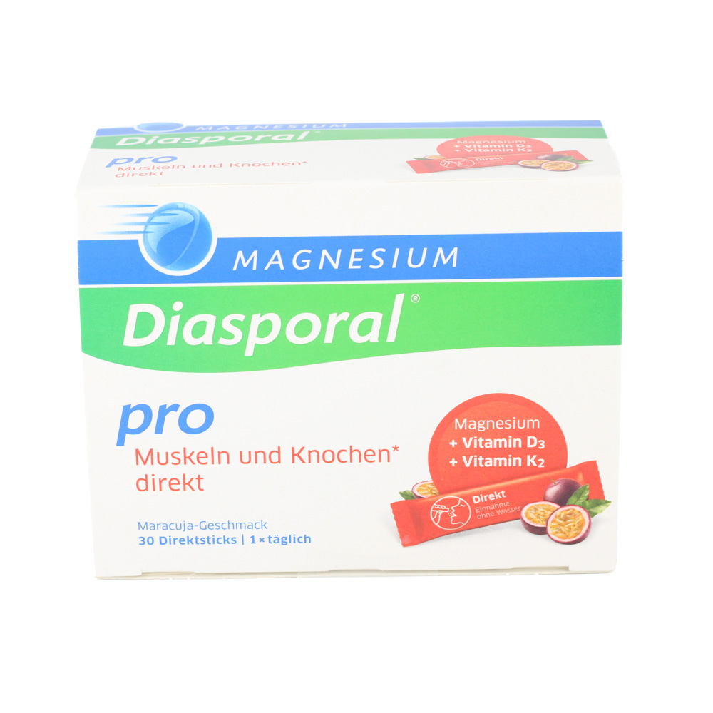 MAGNESIUM DIASPORAL pro D3+K2 Musk.+Knochen direkt