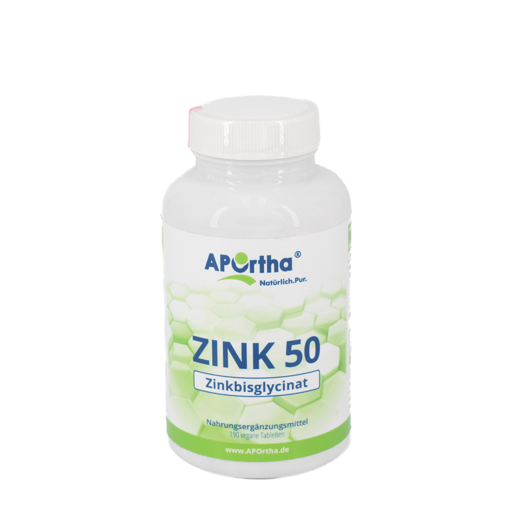 APORTHA Zink 50 Zinkbisglycinat vegan Tabletten