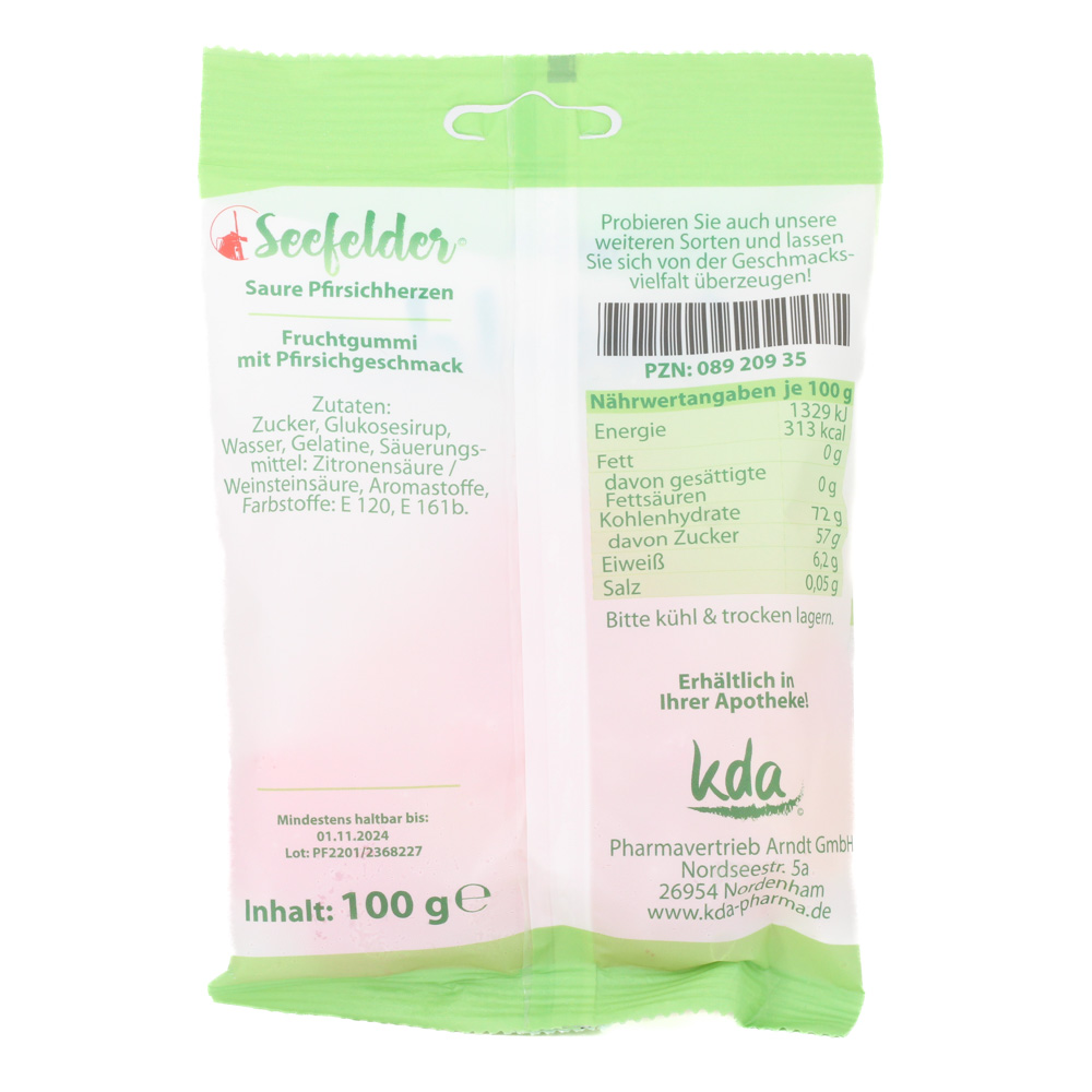 SEEFELDER saure Pfirsichherzen KDA