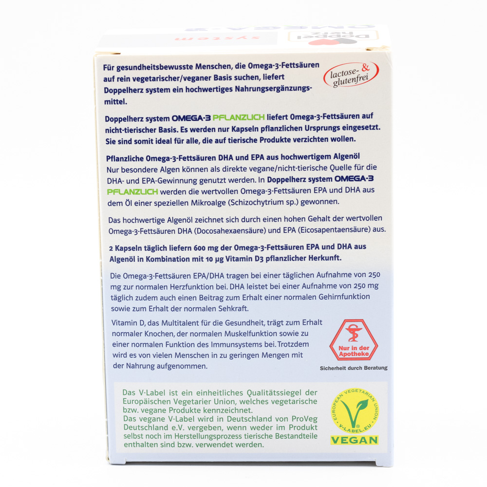 DOPPELHERZ Omega-3 pflanzlich system Kapseln
