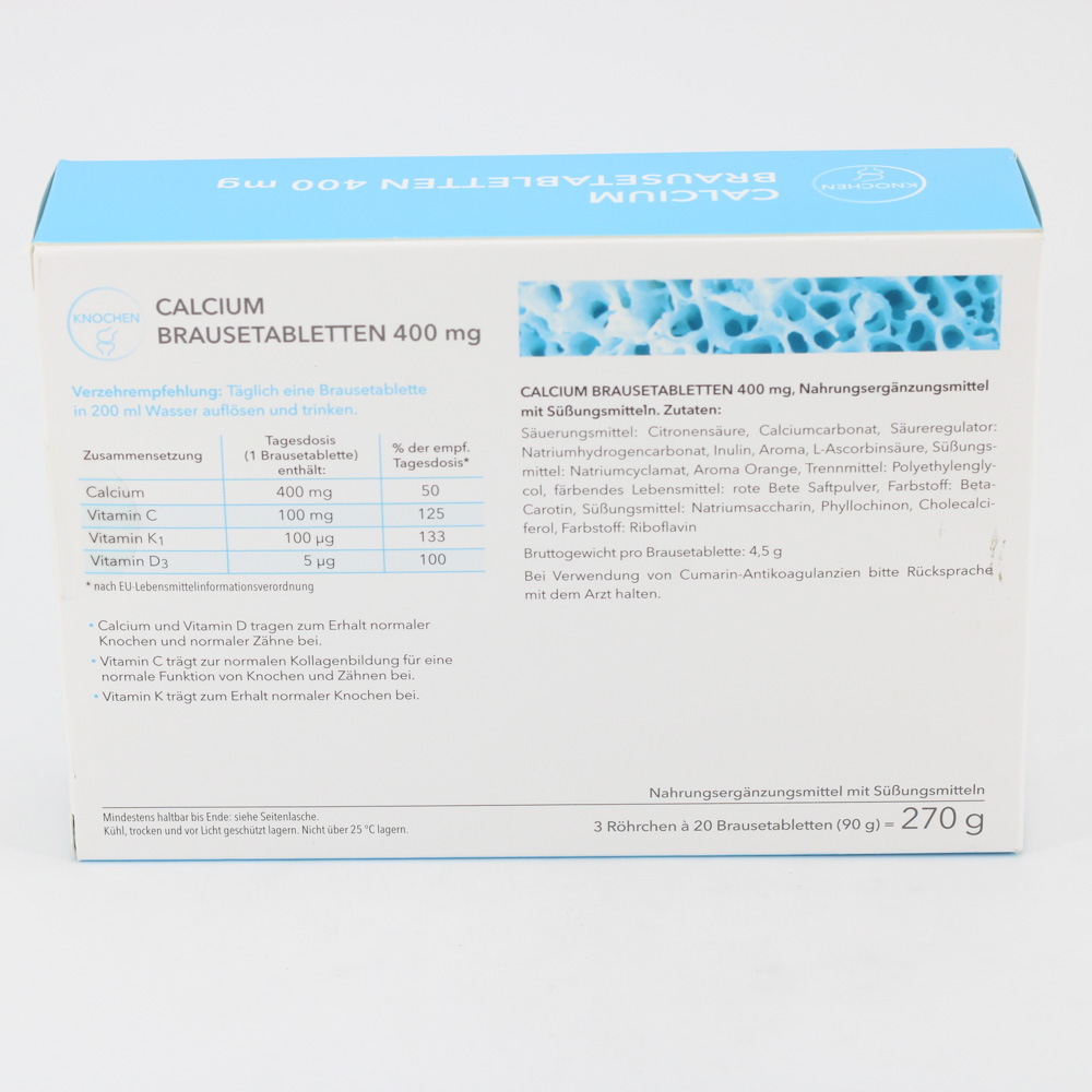 CALCIUM BRAUSETABLETTEN 400 mg