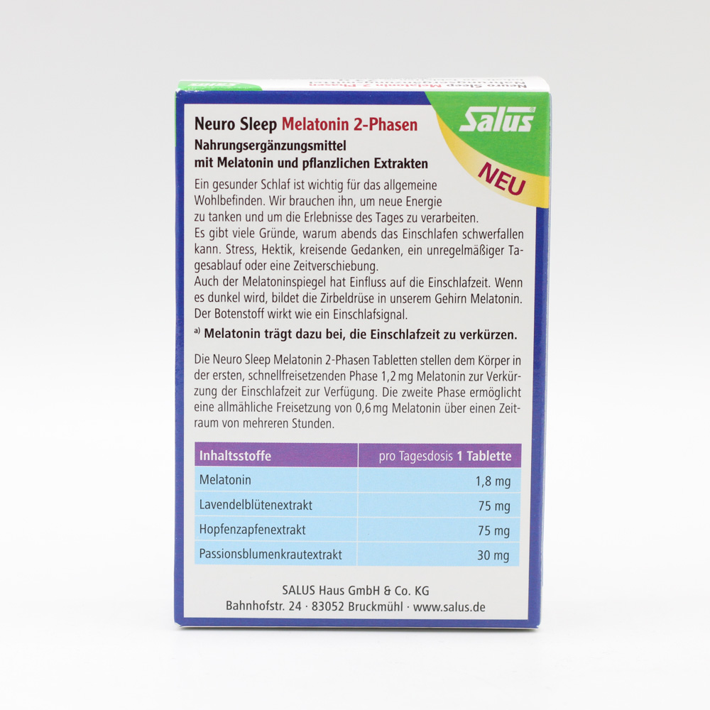 NEURO SLEEP Melatonin 2-Phasen Tabletten Salus