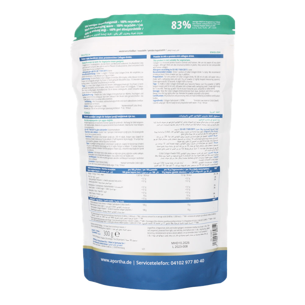 COLLAL Halal-Collagen move Doypack Pulver