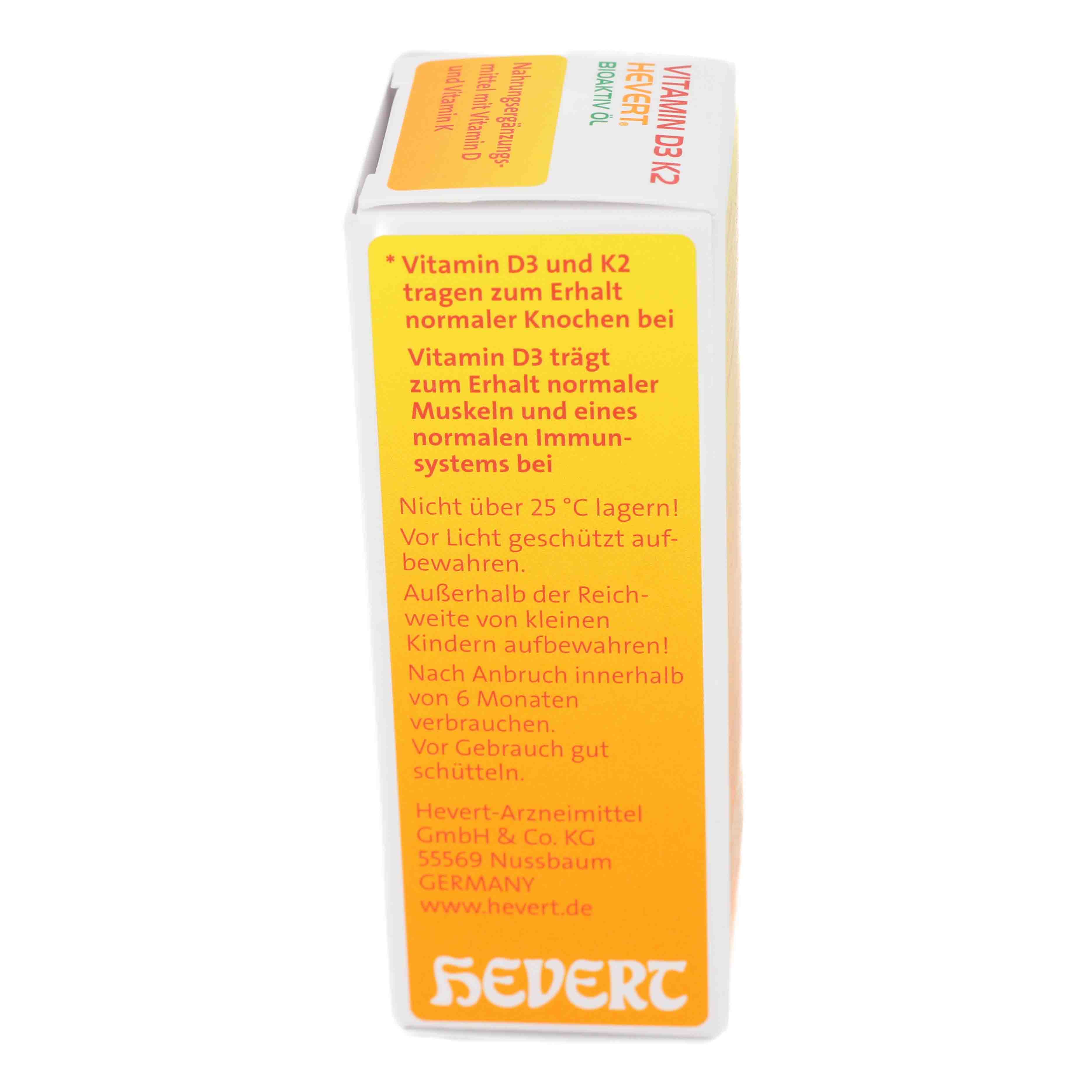 VITAMIN D3 K2 Hevert Bioaktiv Öl