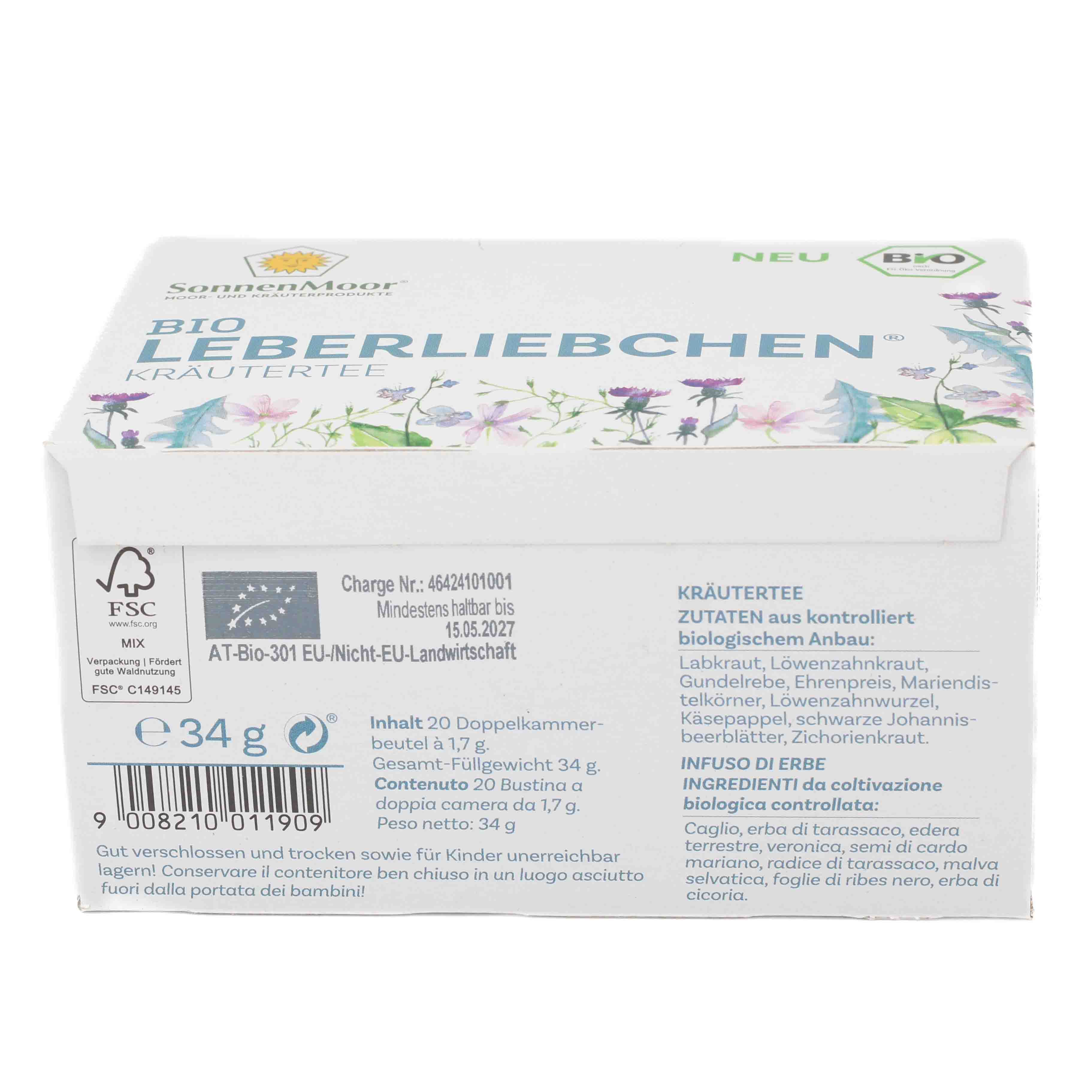 BIO LEBERLIEBCHEN Kräutertee im Filterbeutel