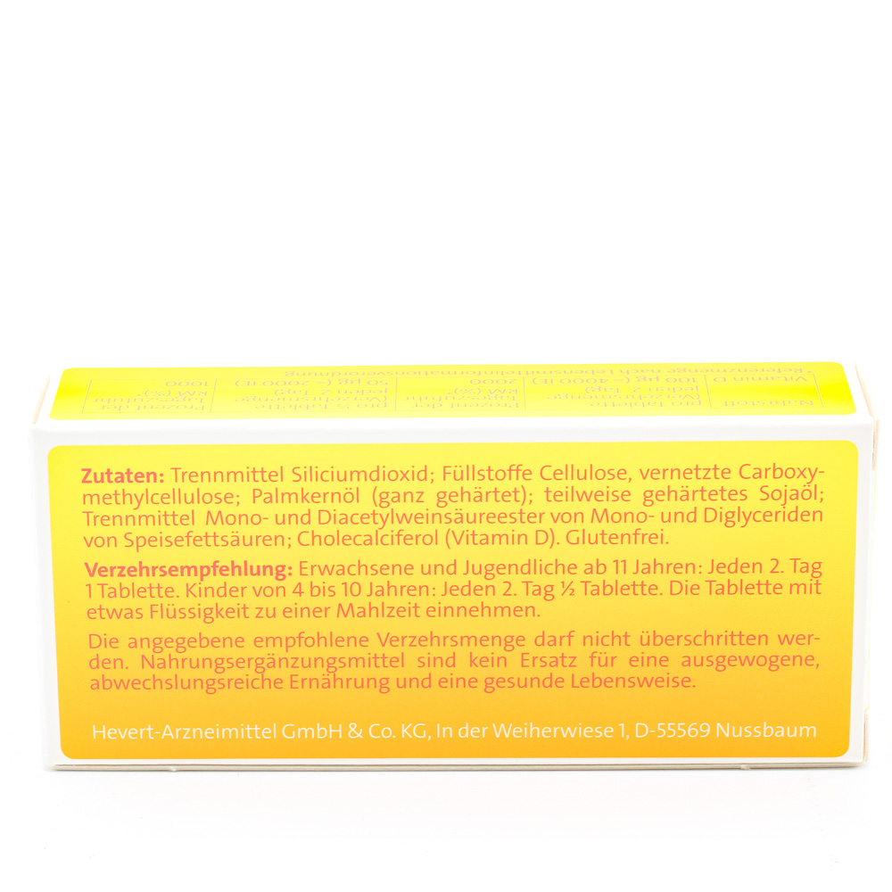 VITAMIN D3 HEVERT 4000 I.E. Tabletten