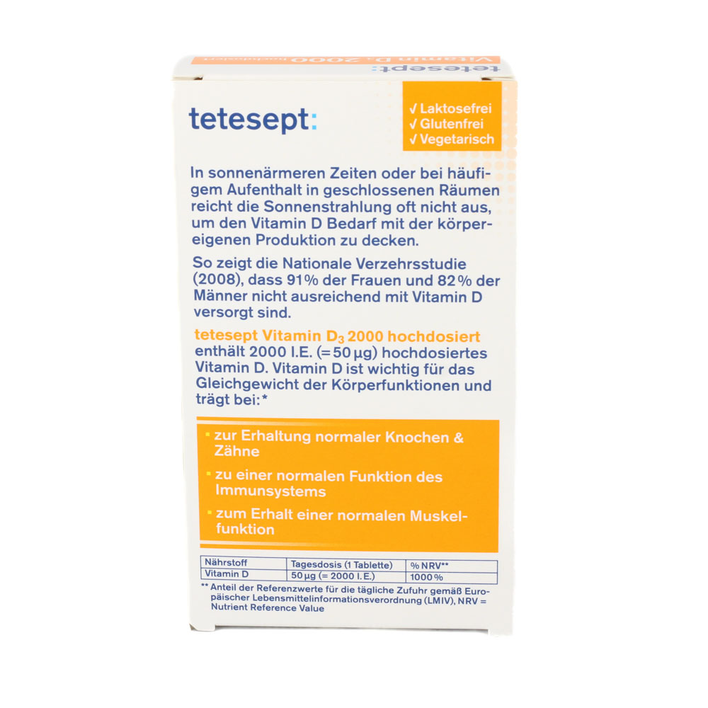TETESEPT Vitamin D3 2.000 Filmtabletten