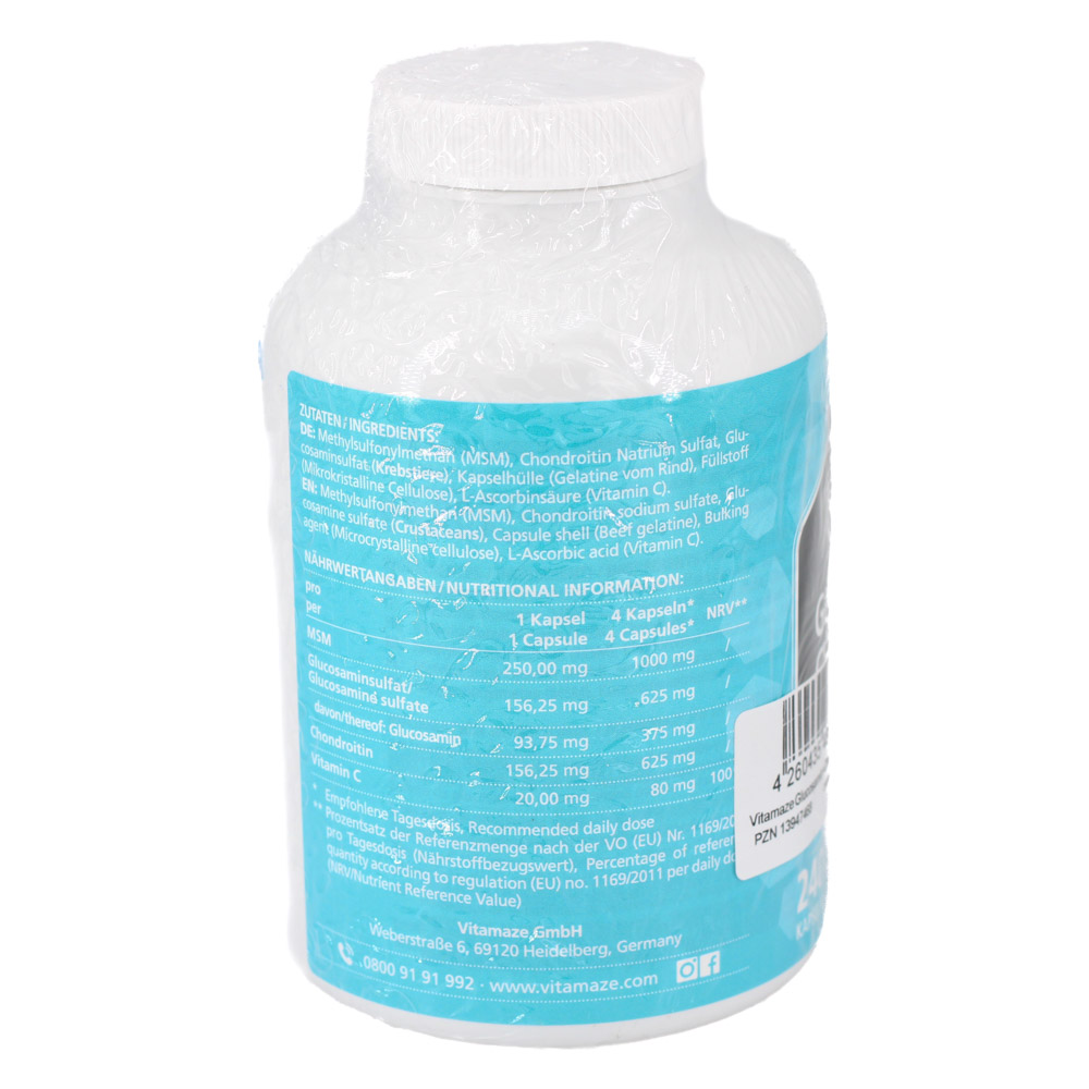 GLUCOSAMIN CHONDROITIN MSM Vitamin C Kapseln
