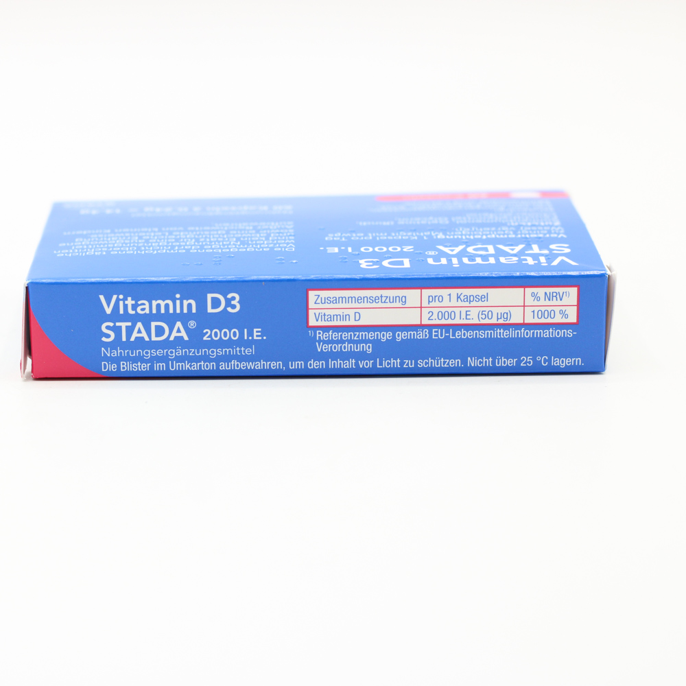 VITAMIN D3 STADA 2000 I.E. Kapseln Doppelpackung (2x 60St)