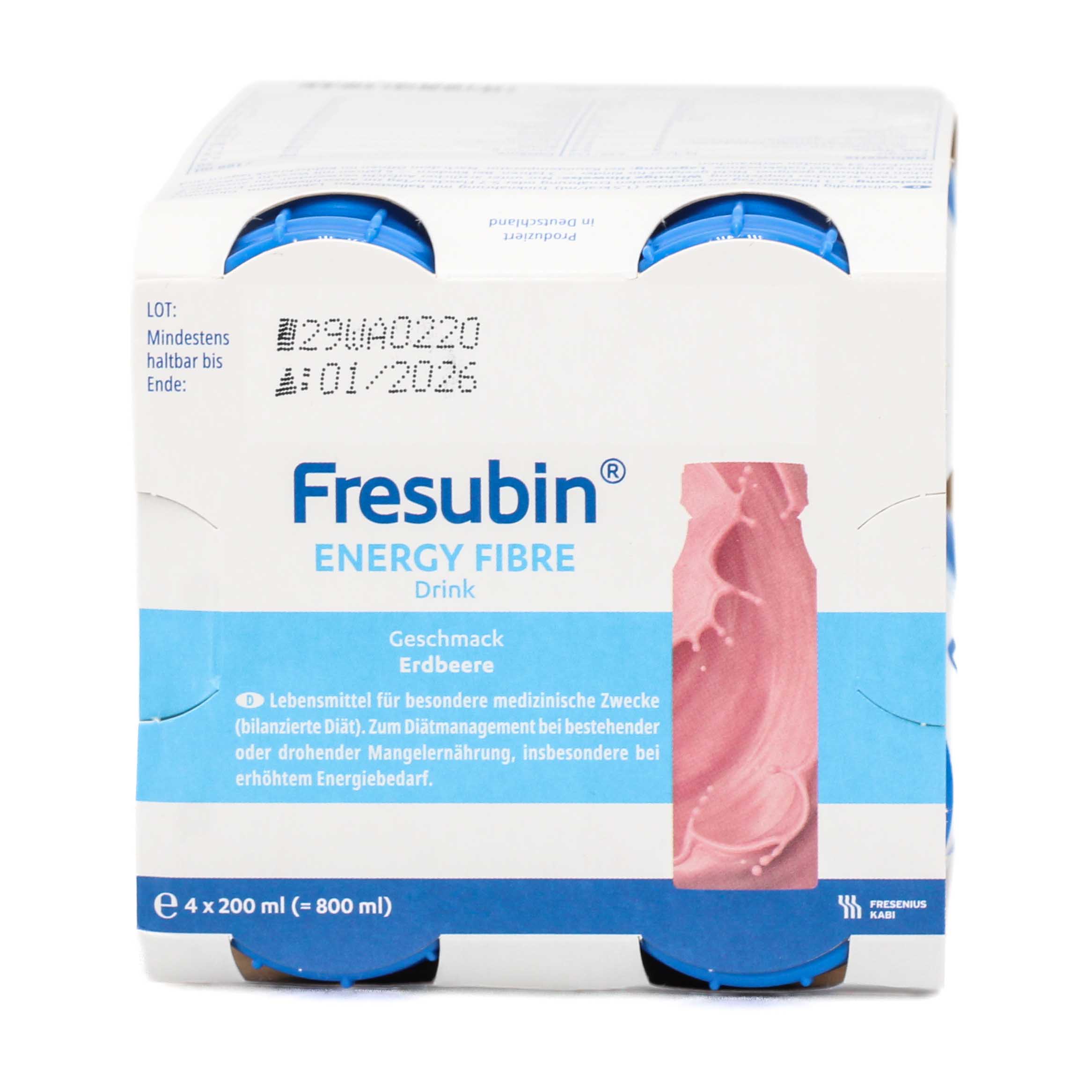 FRESUBIN ENERGY Fibre DRINK Erdbeere Trinkflasche Trinknahrung