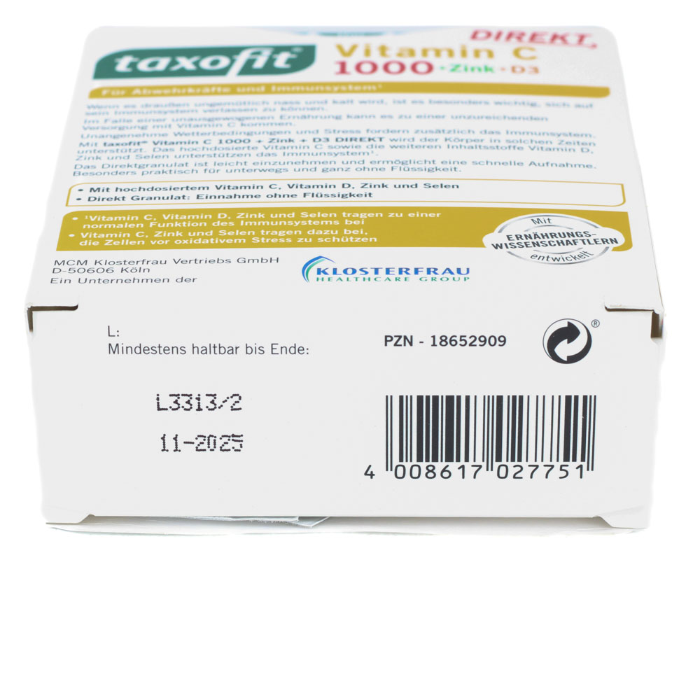 TAXOFIT Vitamin C 1000+Zink+D3 Direkt Granulat