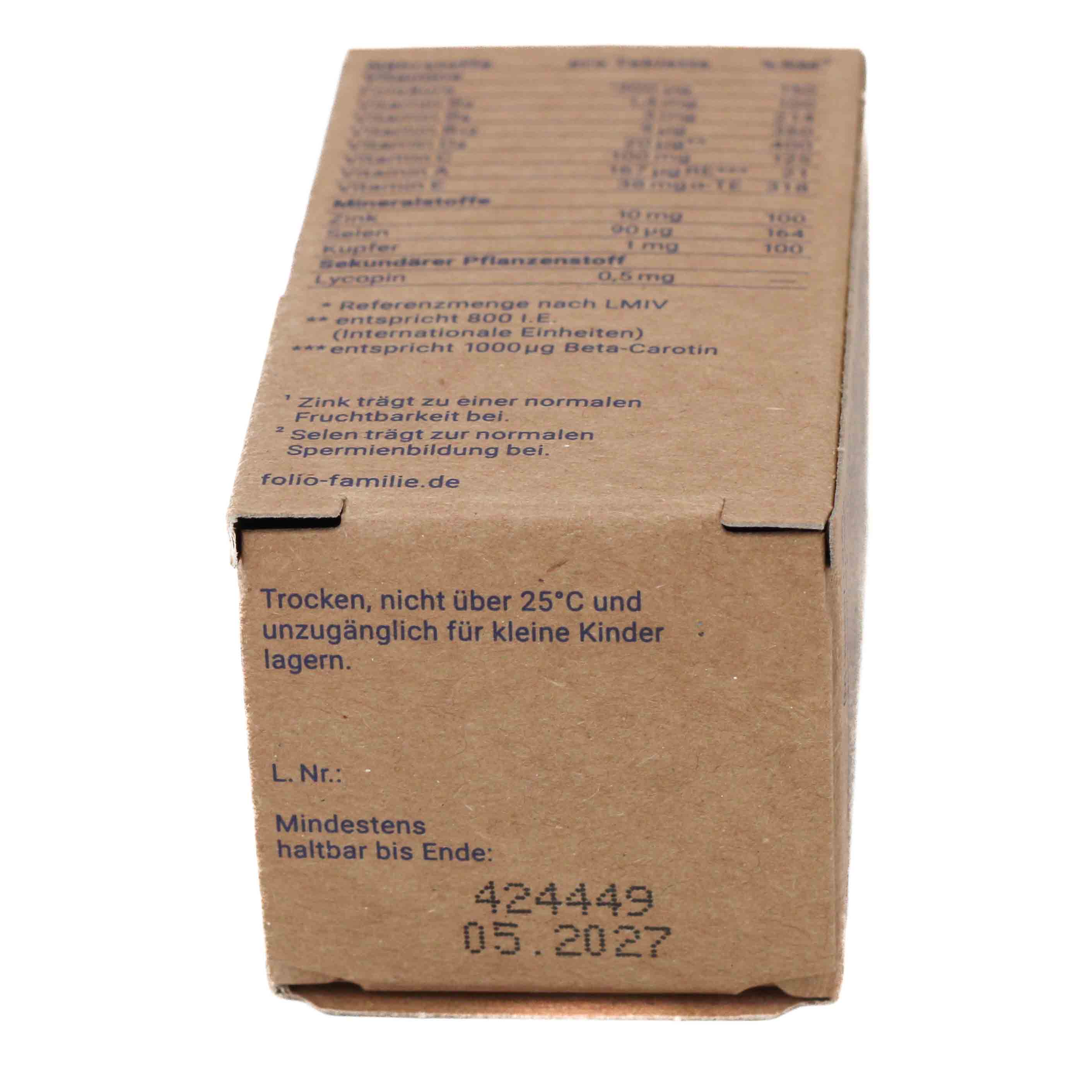 FOLIO fertil men Tabletten